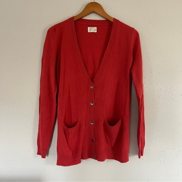 Levi’s Orange Lightweight Cardigan Casual Small - Picture 1 of 6